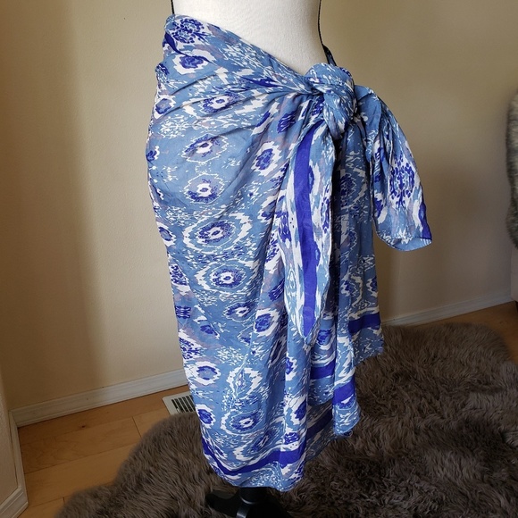blue sarong skirt